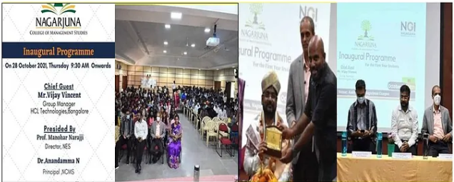 Chief Guest at Nagarjuna College inaugural programme